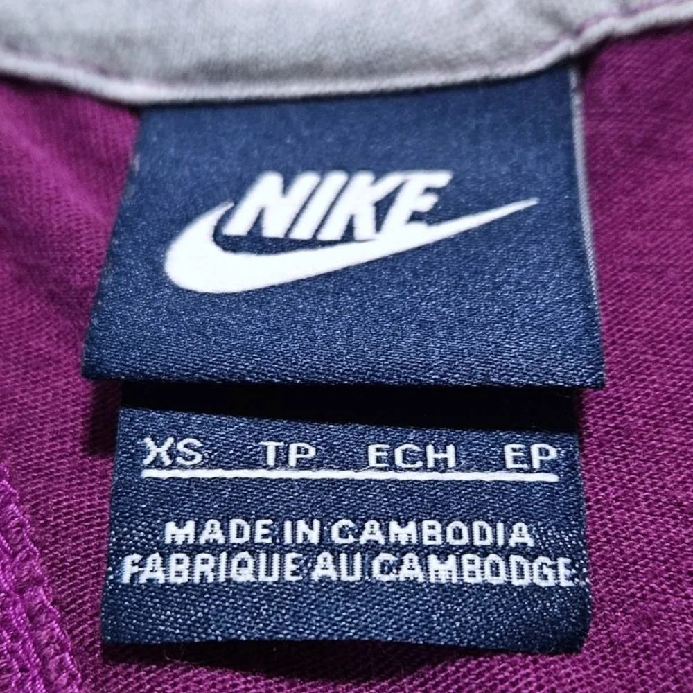 Nike XS Purple Racerback Tank Top Center Swoosh Fit XS/SM Cotton Blend Gym Cheer - Picture 4 of 9